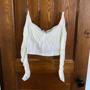 Fashion Nova size small, sheer mesh top